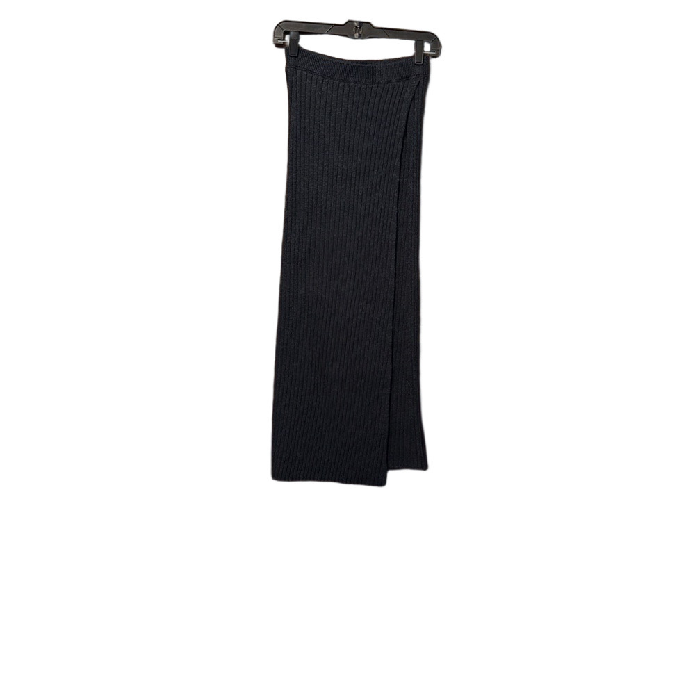 Free People Black Ribbed Sweater Better Days Midi Skirt Size M - Picture 3 of 4